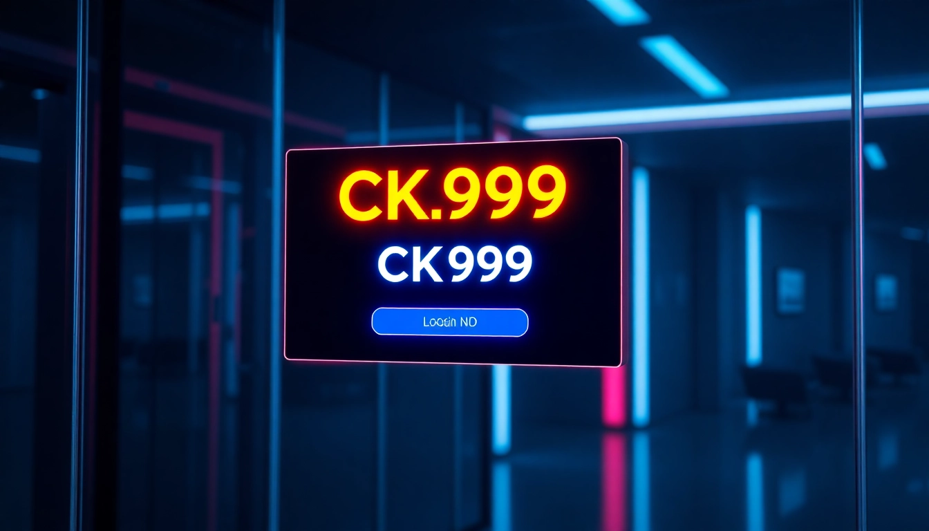 Secure CK999 login interface with clear fields and vibrant visuals for quick access to online betting platform